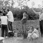 Andrei Tarkovsky on the set of Voyage in Time