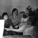 Andrei Tarkovsky with his son