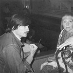 Andrei Tarkovsky, Larisa Tarkovskaya and Krzysztof Zanussi at the film festival in Telluride