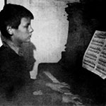 Andrei Tarkovsky playing the piano