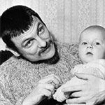 Andrei Tarkovsky with his son